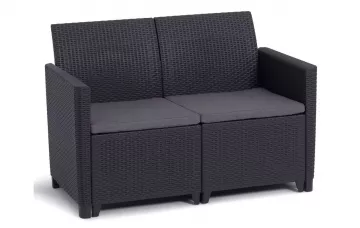 CLAIRE 2 SEATERS SOFA - grafit