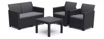 CLAIRE 2 SEATERS SOFA set - grafit