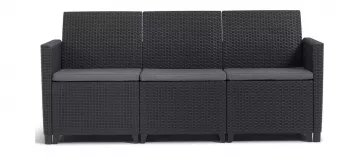 MRIA 3 SEATERS SOFA - grafit