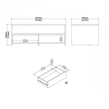 Konferenn stolk Nerea 319 jackson hickory/biely lesk