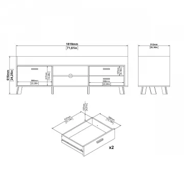 TV stolk Iker 717 jackson hickory/biela