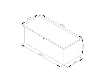 MAX C lon box 582 l - tmavo ed